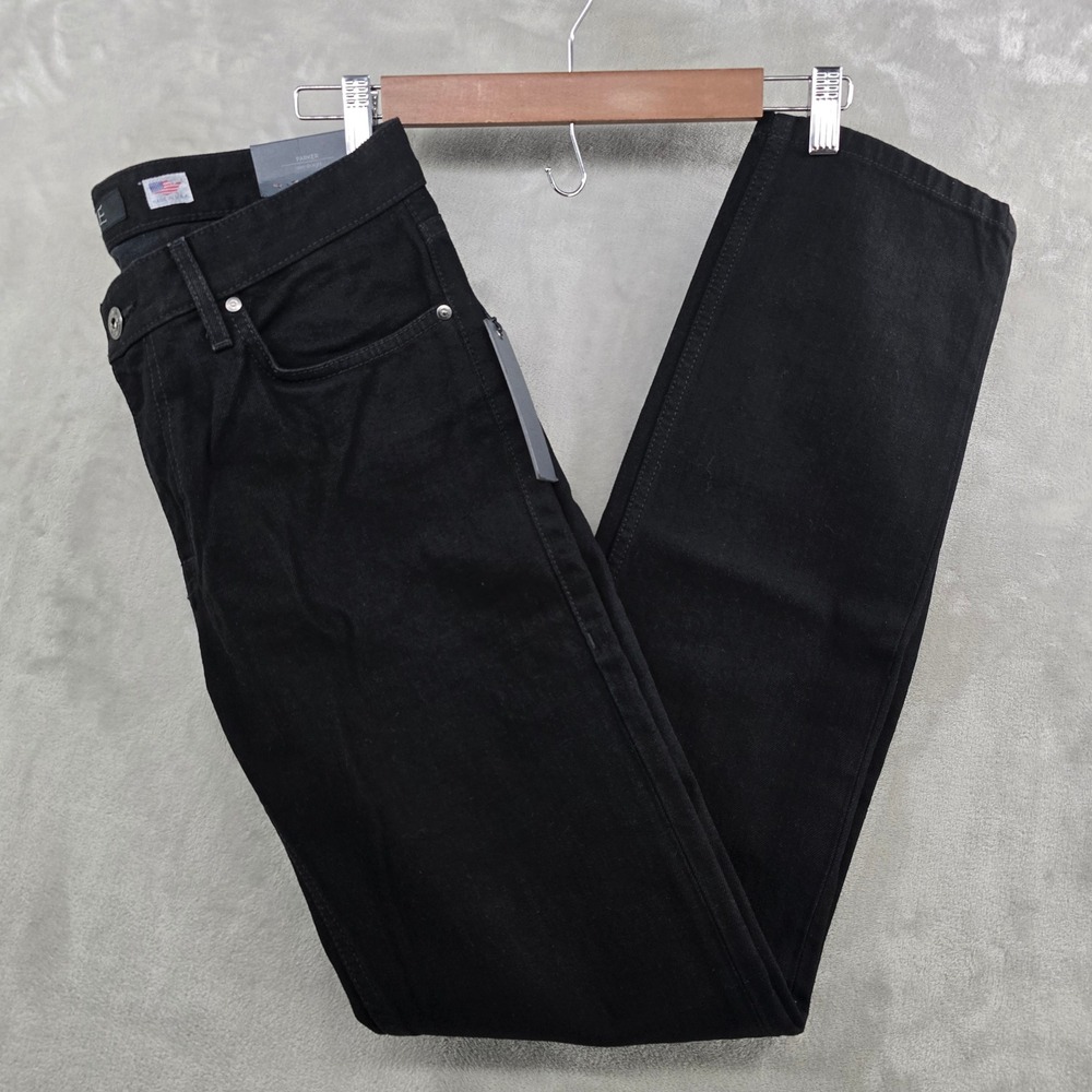 Slate‎ Denim Parker Jeans Mens 32x34 Black Slim Straight Leg Denim Made in USA